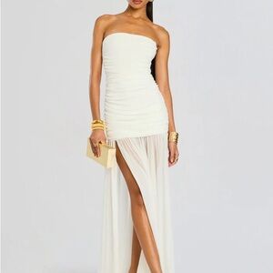 Retrofete Strapless Adele White Gown